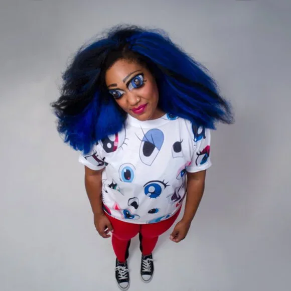 Painted Character Eyes from 80s and 90s - Printed Shirt - Size M - Picture 1 of 4